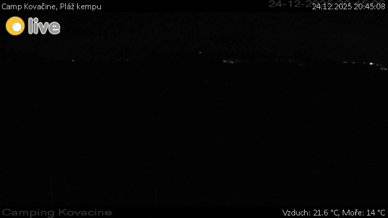 Camp Kovačine - Pláž kempu - 24.12.2025 v 20:45