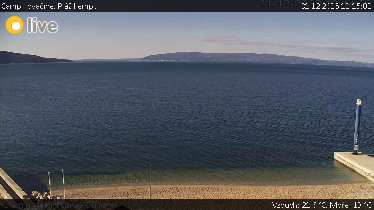 Camp Kovačine - Pláž kempu - 31.12.2025 v 12:15