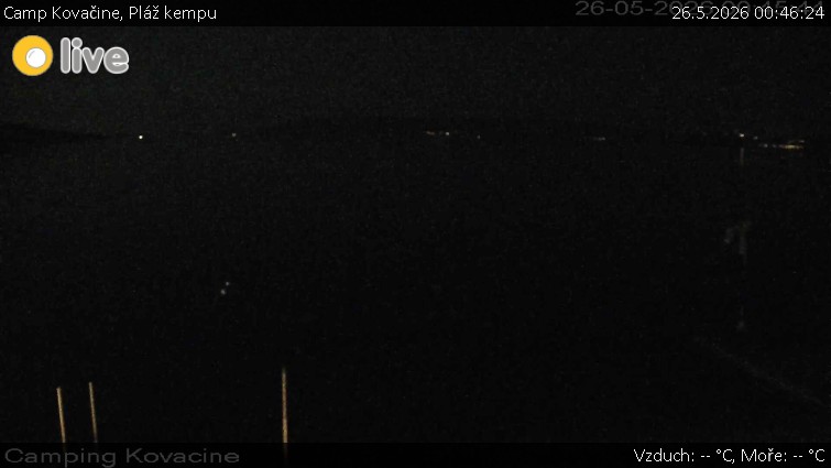 Camp Kovačine - Pláž kempu - 26.5.2026 v 00:46