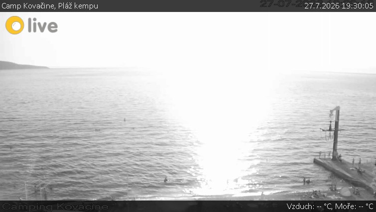 Camp Kovačine - Pláž kempu - 27.7.2026 v 19:30