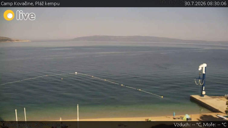 Camp Kovačine - Pláž kempu - 30.7.2026 v 08:30