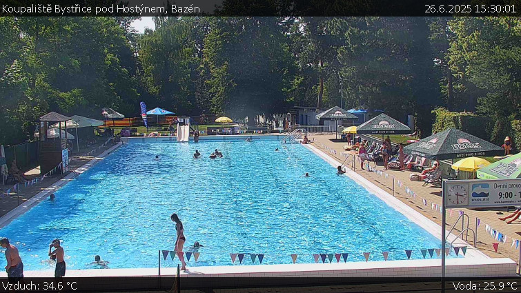 Koupaliště Bystřice pod Hostýnem - Bazén - 26.6.2025 v 15:30 Koupaliště Bystřice pod Hostýnem - Bazén - 26.6.2025 v 15:30