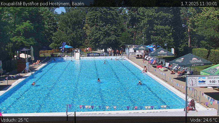 Koupaliště Bystřice pod Hostýnem - Bazén - 1.7.2025 v 11:30 Koupaliště Bystřice pod Hostýnem - Bazén - 1.7.2025 v 11:30