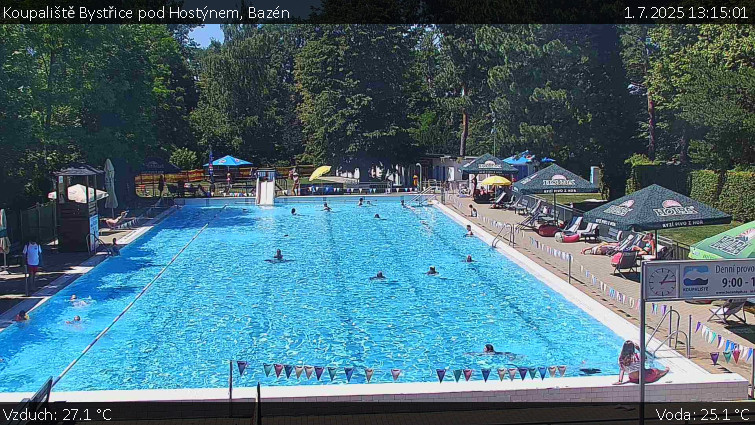 Koupaliště Bystřice pod Hostýnem - Bazén - 1.7.2025 v 13:15 Koupaliště Bystřice pod Hostýnem - Bazén - 1.7.2025 v 13:15