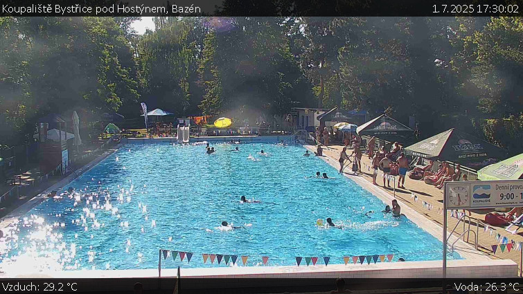 Koupaliště Bystřice pod Hostýnem - Bazén - 1.7.2025 v 17:30 Koupaliště Bystřice pod Hostýnem - Bazén - 1.7.2025 v 17:30