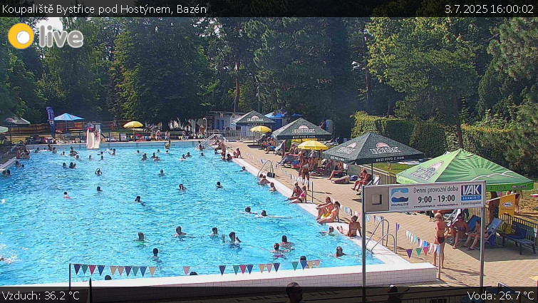 Koupaliště Bystřice pod Hostýnem - Bazén - 3.7.2025 v 16:00