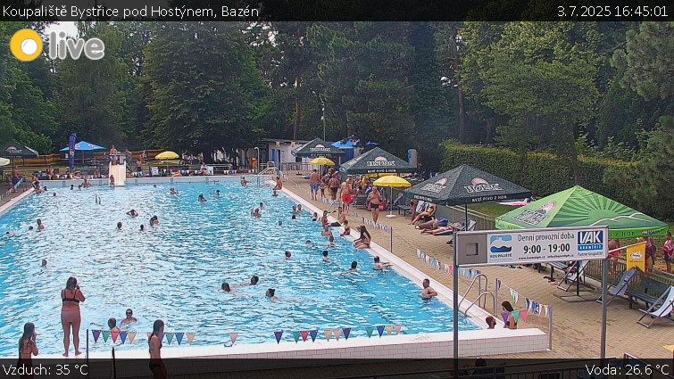 Koupaliště Bystřice pod Hostýnem - Bazén - 3.7.2025 v 16:45