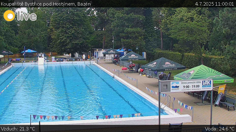 Koupaliště Bystřice pod Hostýnem - Bazén - 4.7.2025 v 11:00 Koupaliště Bystřice pod Hostýnem - Bazén - 4.7.2025 v 11:00