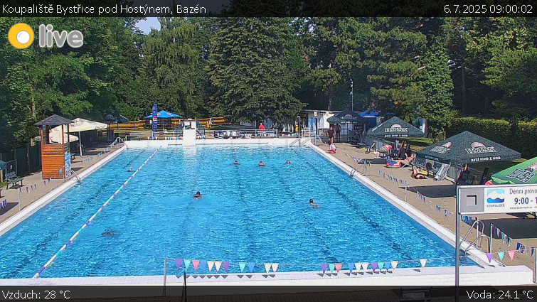 Koupaliště Bystřice pod Hostýnem - Bazén - 6.7.2025 v 09:00 Koupaliště Bystřice pod Hostýnem - Bazén - 6.7.2025 v 09:00