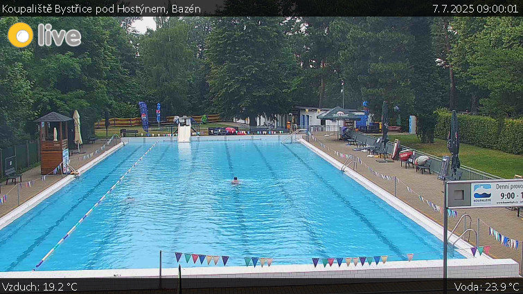 Koupaliště Bystřice pod Hostýnem - Bazén - 7.7.2025 v 09:00 Koupaliště Bystřice pod Hostýnem - Bazén - 7.7.2025 v 09:00
