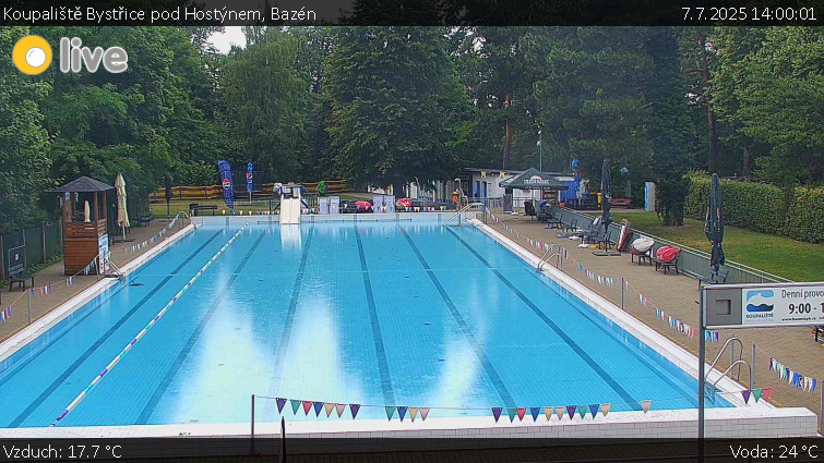 Koupaliště Bystřice pod Hostýnem - Bazén - 7.7.2025 v 14:00 Koupaliště Bystřice pod Hostýnem - Bazén - 7.7.2025 v 14:00
