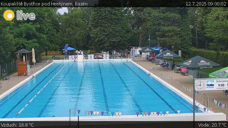 Koupaliště Bystřice pod Hostýnem - Bazén - 12.7.2025 v 09:00 Koupaliště Bystřice pod Hostýnem - Bazén - 12.7.2025 v 09:00