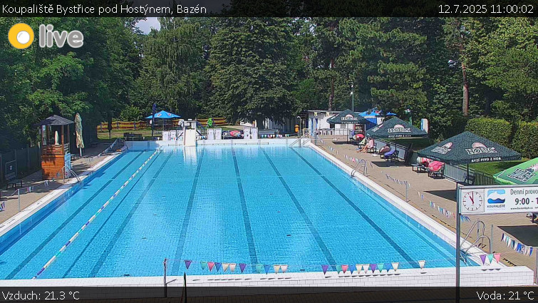 Koupaliště Bystřice pod Hostýnem - Bazén - 12.7.2025 v 11:00 Koupaliště Bystřice pod Hostýnem - Bazén - 12.7.2025 v 11:00