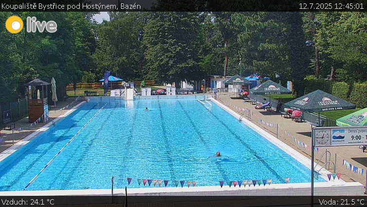 Koupaliště Bystřice pod Hostýnem - Bazén - 12.7.2025 v 12:45 Koupaliště Bystřice pod Hostýnem - Bazén - 12.7.2025 v 12:45