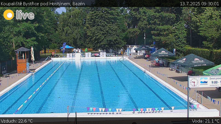 Koupaliště Bystřice pod Hostýnem - Bazén - 13.7.2025 v 09:30 Koupaliště Bystřice pod Hostýnem - Bazén - 13.7.2025 v 09:30