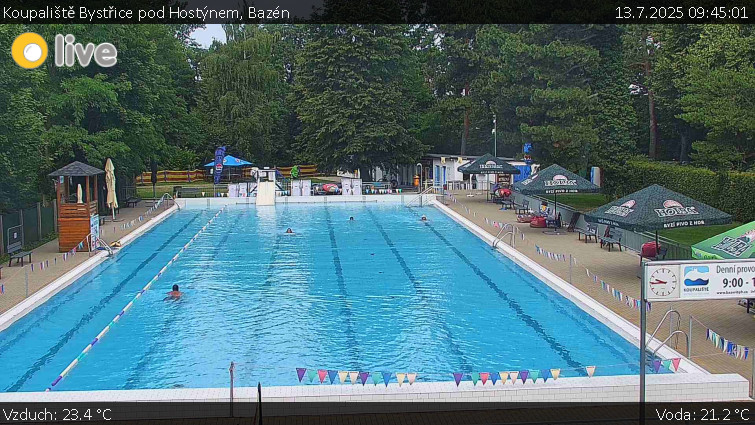 Koupaliště Bystřice pod Hostýnem - Bazén - 13.7.2025 v 09:45 Koupaliště Bystřice pod Hostýnem - Bazén - 13.7.2025 v 09:45