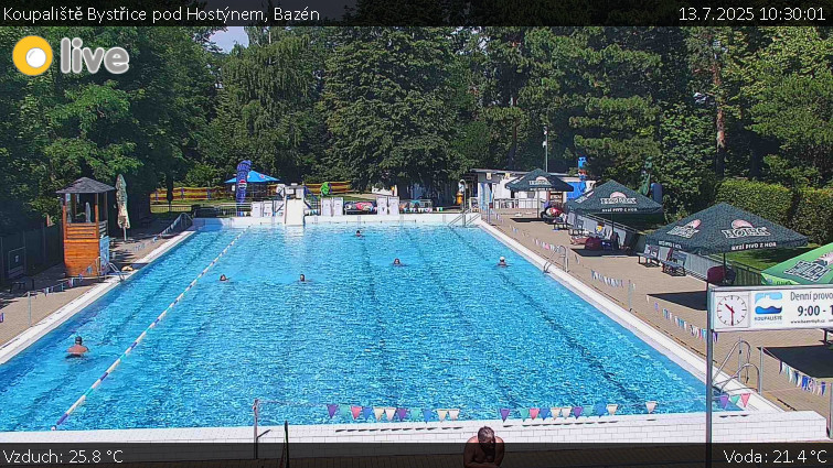 Koupaliště Bystřice pod Hostýnem - Bazén - 13.7.2025 v 10:30 Koupaliště Bystřice pod Hostýnem - Bazén - 13.7.2025 v 10:30