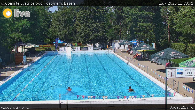 Koupaliště Bystřice pod Hostýnem - Bazén - 13.7.2025 v 11:30 Koupaliště Bystřice pod Hostýnem - Bazén - 13.7.2025 v 11:30