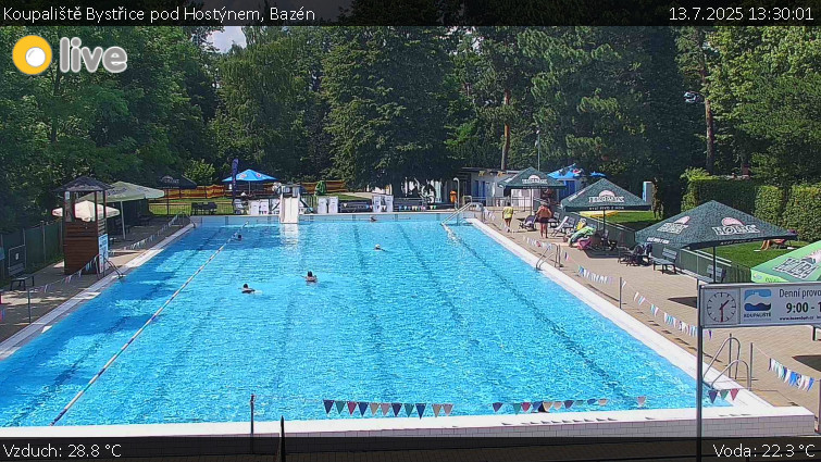 Koupaliště Bystřice pod Hostýnem - Bazén - 13.7.2025 v 13:30 Koupaliště Bystřice pod Hostýnem - Bazén - 13.7.2025 v 13:30
