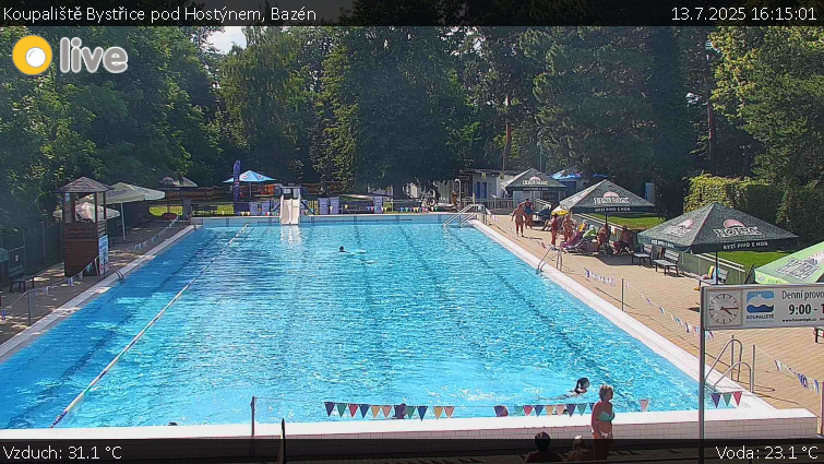 Koupaliště Bystřice pod Hostýnem - Bazén - 13.7.2025 v 16:15 Koupaliště Bystřice pod Hostýnem - Bazén - 13.7.2025 v 16:15