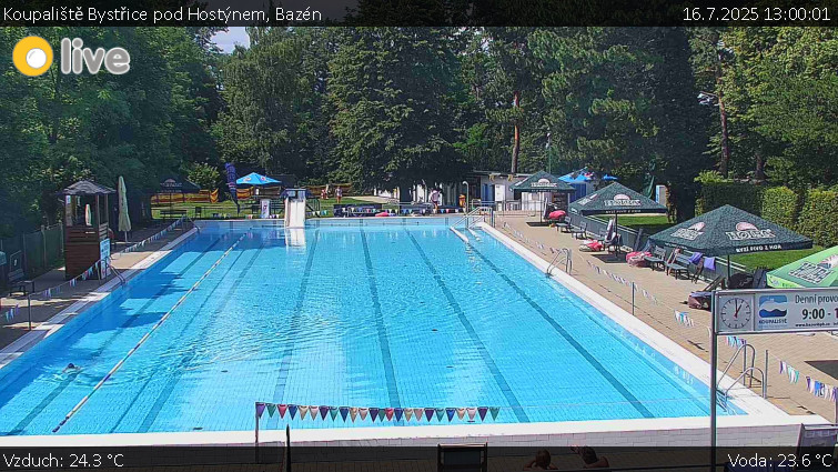 Koupaliště Bystřice pod Hostýnem - Bazén - 16.7.2025 v 13:00 Koupaliště Bystřice pod Hostýnem - Bazén - 16.7.2025 v 13:00