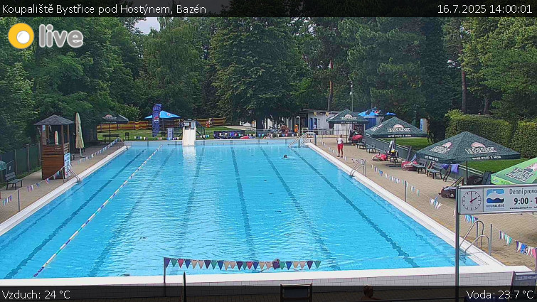 Koupaliště Bystřice pod Hostýnem - Bazén - 16.7.2025 v 14:00 Koupaliště Bystřice pod Hostýnem - Bazén - 16.7.2025 v 14:00