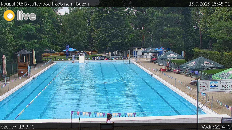 Koupaliště Bystřice pod Hostýnem - Bazén - 16.7.2025 v 15:45 Koupaliště Bystřice pod Hostýnem - Bazén - 16.7.2025 v 15:45