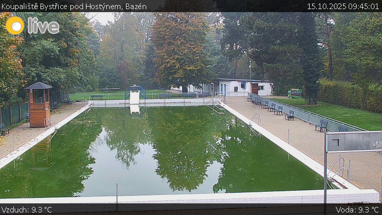 Koupaliště Bystřice pod Hostýnem - Bazén - 15.10.2025 v 09:45 Koupaliště Bystřice pod Hostýnem - Bazén - 15.10.2025 v 09:45