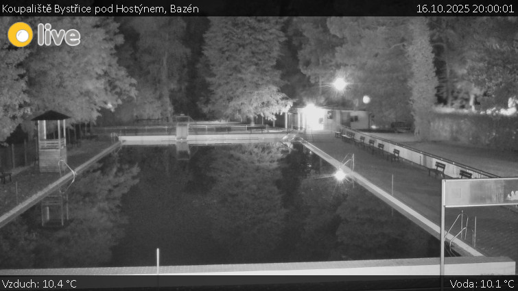 Koupaliště Bystřice pod Hostýnem - Bazén - 16.10.2025 v 20:00 Koupaliště Bystřice pod Hostýnem - Bazén - 16.10.2025 v 20:00
