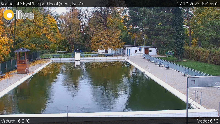 Koupaliště Bystřice pod Hostýnem - Bazén - 27.10.2025 v 09:15 Koupaliště Bystřice pod Hostýnem - Bazén - 27.10.2025 v 09:15