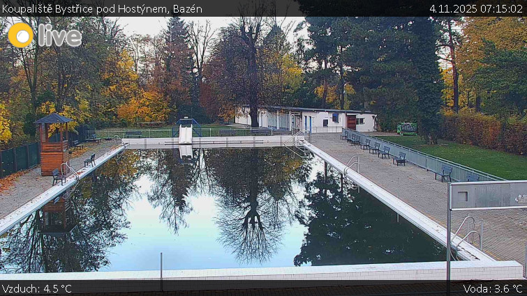 Koupaliště Bystřice pod Hostýnem - Bazén - 4.11.2025 v 07:15