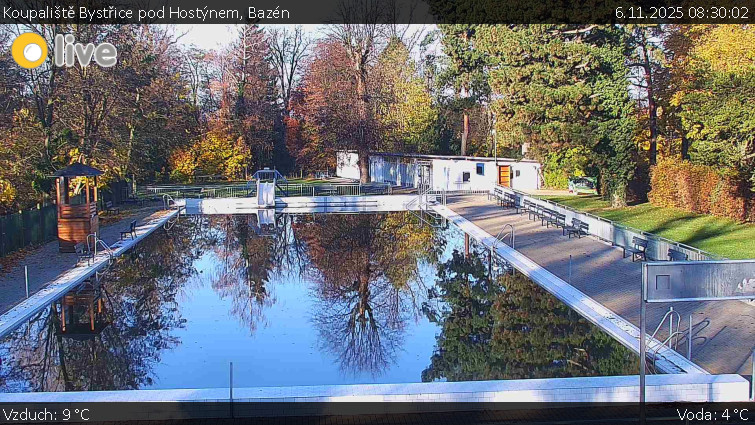 Koupaliště Bystřice pod Hostýnem - Bazén - 6.11.2025 v 08:30