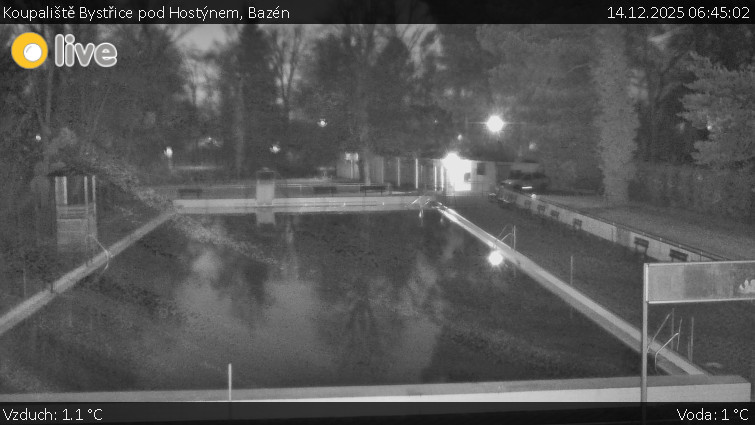 Koupaliště Bystřice pod Hostýnem - Bazén - 14.12.2025 v 06:45