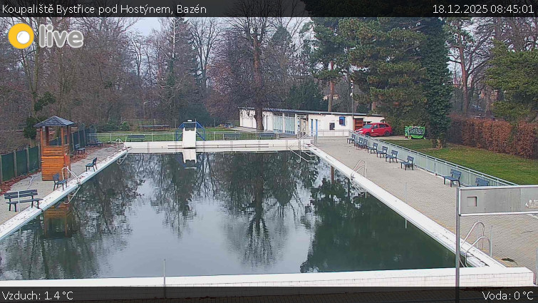 Koupaliště Bystřice pod Hostýnem - Bazén - 18.12.2025 v 08:45