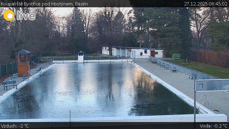 Koupaliště Bystřice pod Hostýnem - Bazén - 27.12.2025 v 08:45