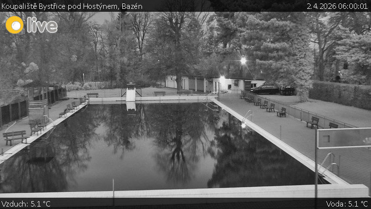 Koupaliště Bystřice pod Hostýnem - Bazén - 2.4.2026 v 06:00