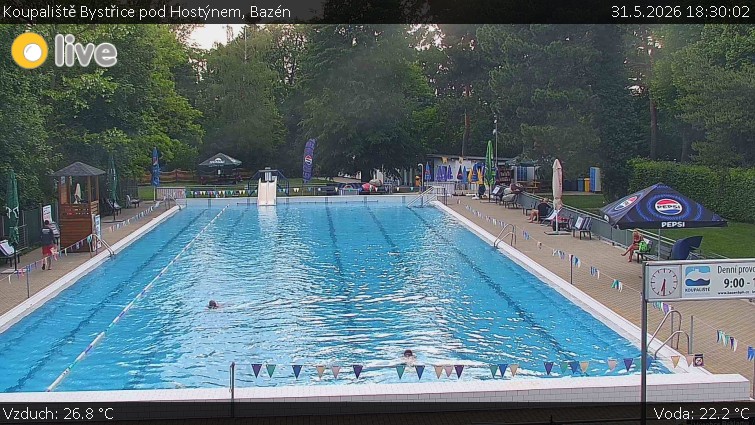 Koupaliště Bystřice pod Hostýnem - Bazén - 31.5.2026 v 18:30
