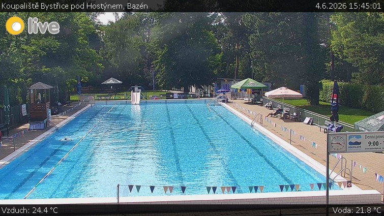 Koupaliště Bystřice pod Hostýnem - Bazén - 4.6.2026 v 15:45