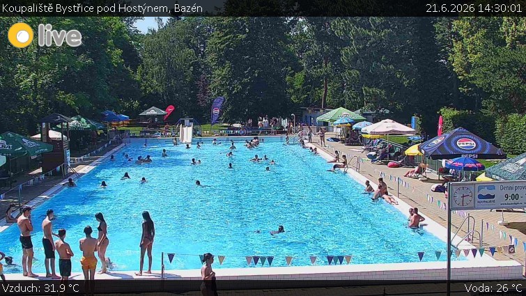 Koupaliště Bystřice pod Hostýnem - Bazén - 21.6.2026 v 14:30