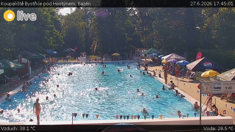 Koupaliště Bystřice pod Hostýnem - Bazén - 27.6.2026 v 17:45