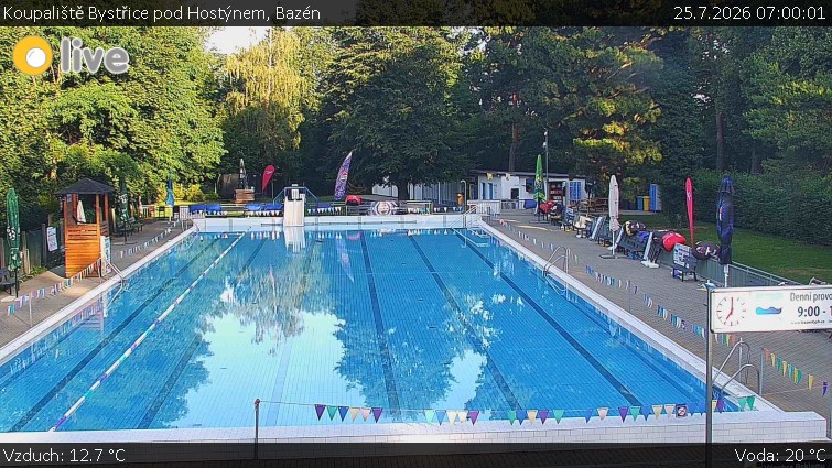 Koupaliště Bystřice pod Hostýnem - Bazén - 25.7.2026 v 07:00