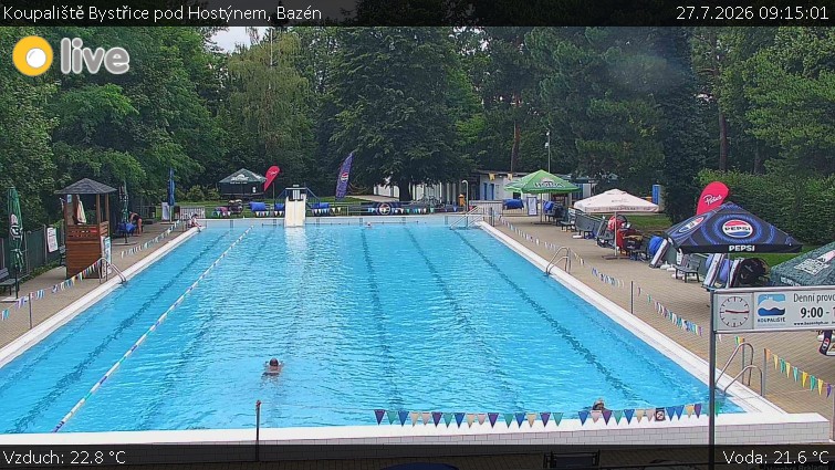 Koupaliště Bystřice pod Hostýnem - Bazén - 27.7.2026 v 09:15