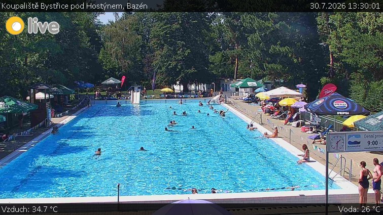 Koupaliště Bystřice pod Hostýnem - Bazén - 30.7.2026 v 13:30