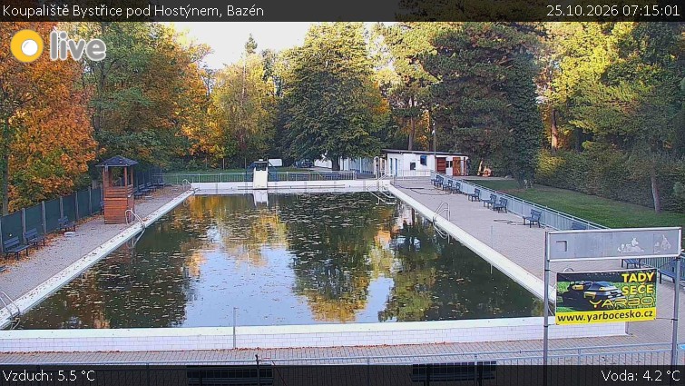 Koupaliště Bystřice pod Hostýnem - Bazén - 25.10.2026 v 07:15
