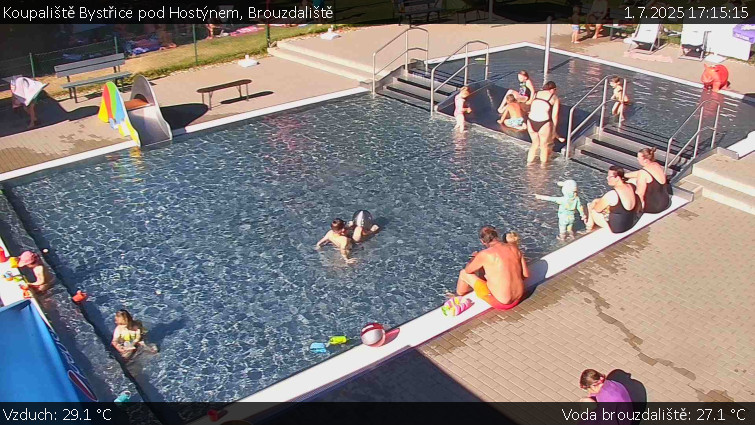Koupaliště Bystřice pod Hostýnem - Brouzdaliště - 1.7.2025 v 17:15 Koupaliště Bystřice pod Hostýnem - Brouzdaliště - 1.7.2025 v 17:15