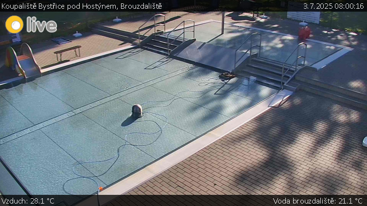 Koupaliště Bystřice pod Hostýnem - Brouzdaliště - 3.7.2025 v 08:00