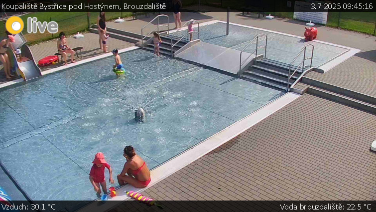 Koupaliště Bystřice pod Hostýnem - Brouzdaliště - 3.7.2025 v 09:45