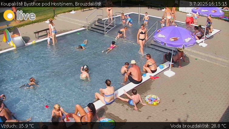 Koupaliště Bystřice pod Hostýnem - Brouzdaliště - 3.7.2025 v 16:15