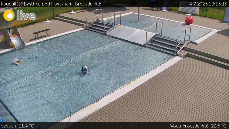 Koupaliště Bystřice pod Hostýnem - Brouzdaliště - 4.7.2025 v 10:15 Koupaliště Bystřice pod Hostýnem - Brouzdaliště - 4.7.2025 v 10:15