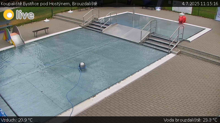 Koupaliště Bystřice pod Hostýnem - Brouzdaliště - 4.7.2025 v 11:15 Koupaliště Bystřice pod Hostýnem - Brouzdaliště - 4.7.2025 v 11:15